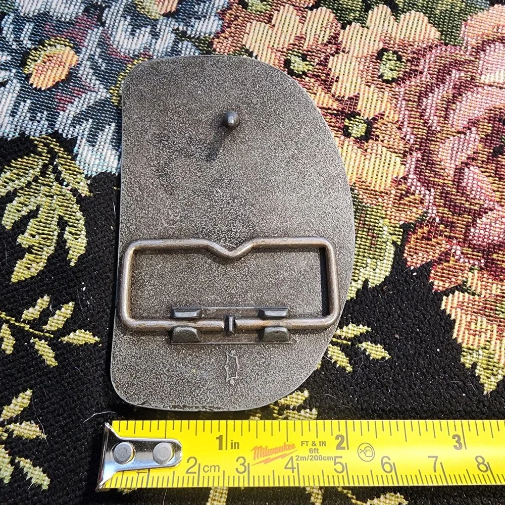 Vintage Raleigh Lights Cigarettes Belt Buckle Semi Freightliner Trucking